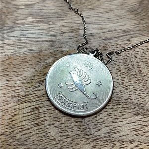 Zodiac coin necklace